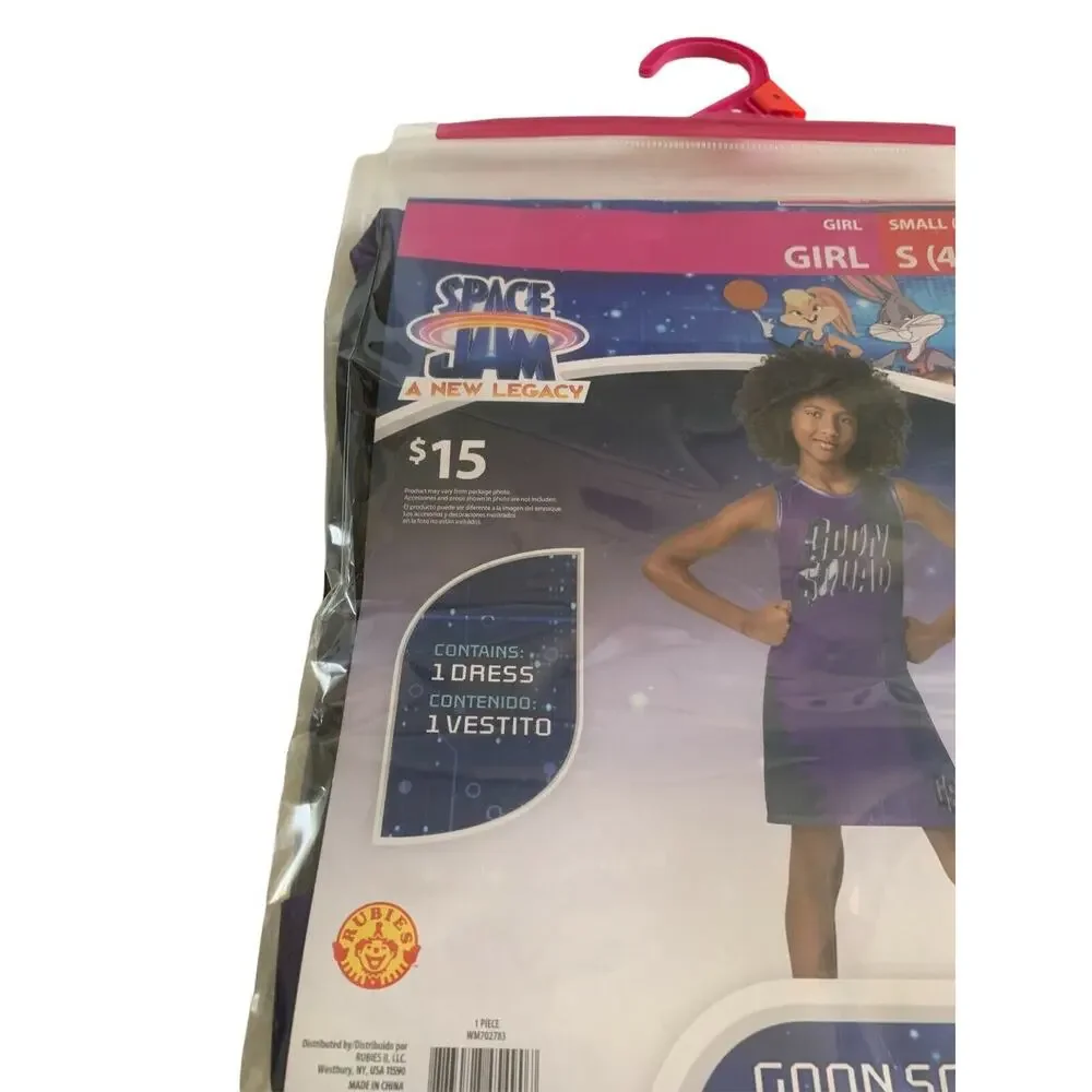 Space Jam Size S(4-6) A New Legacy Goon Squad Dress Costume Girls Youth Kids